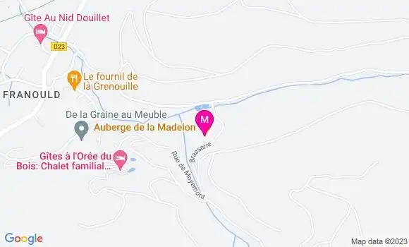 Localisation Auberge de la Madelon