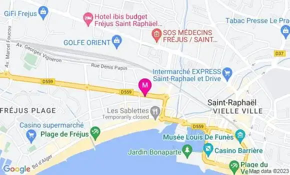 Localisation Restaurant  Le P