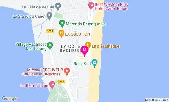 Localisation Restaurant  Au Comptoir des Vignobles