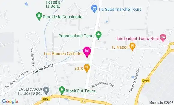 Localisation Restaurant Grill Les Bonnes Grillades