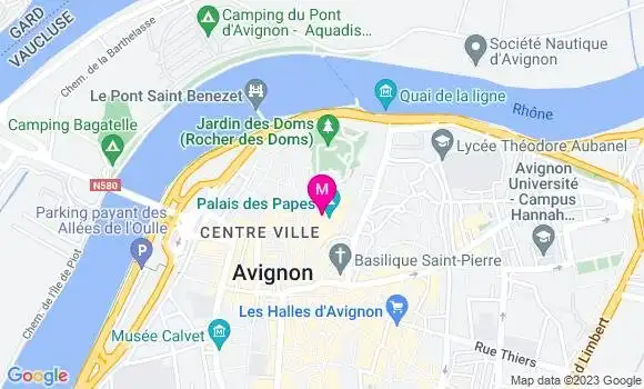 Localisation Restaurant  Le Moutardier du Pape