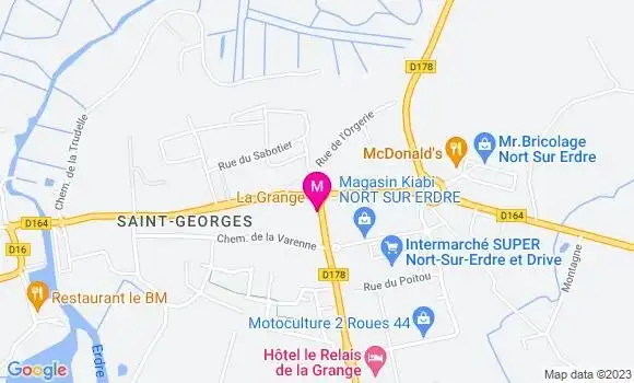 Localisation Restaurant  La Grange