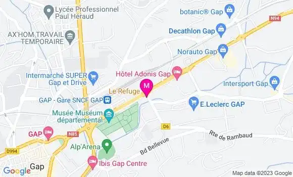 Localisation Restaurant  Le Refuge