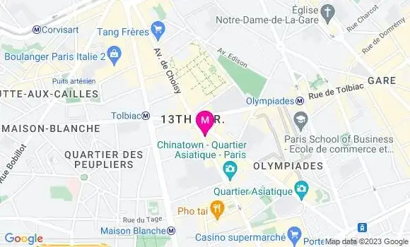 Localisation Restaurant Coréen Au Village de Choisy