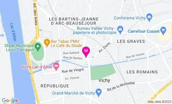 Localisation Restaurant  La Virgule