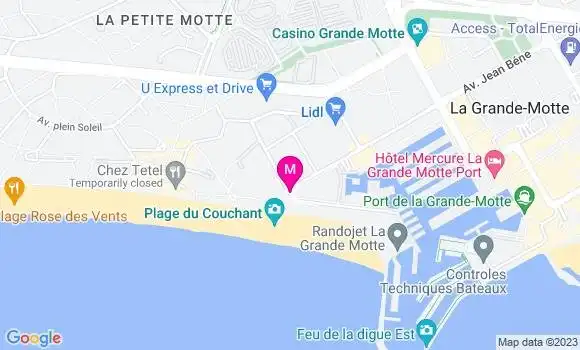 Localisation Restaurant  La Paillote du Cosy