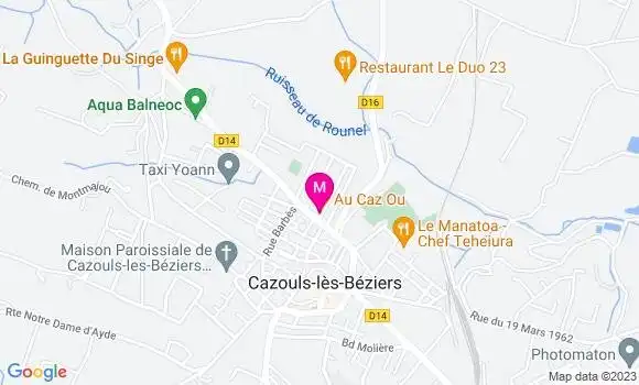 Localisation Restaurant  Au Caz Ou