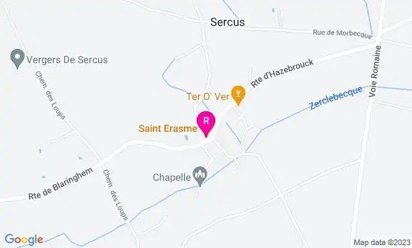 Localisation Restaurant  Le Saint Erasme