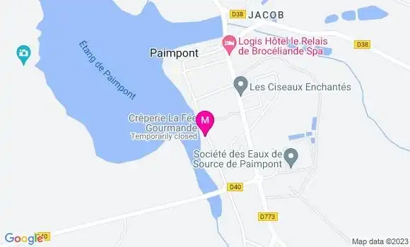 Localisation Crêperie La Fée Gourmande