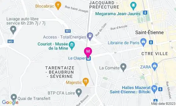 Localisation Restaurant  Le Clapier