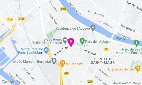 Localisation Restaurant  La Fabrique