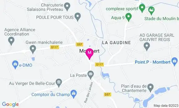 Localisation Brasserie du Centre