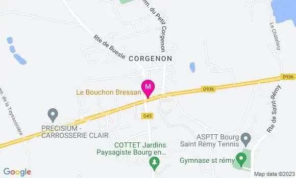 Localisation Restaurant  Le Bouchon Bressan