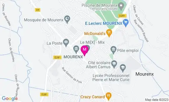 Localisation Restaurant  Le Mix