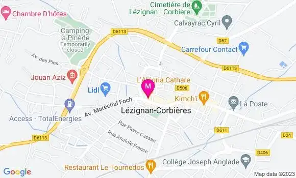 Localisation Restaurant  L