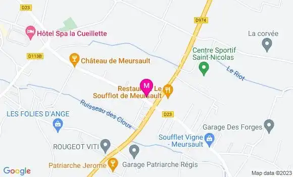 Localisation Auberge La Goutte d