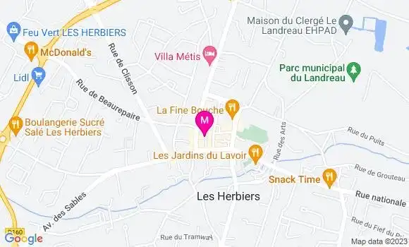 Localisation Crêperie Le Chat Huant