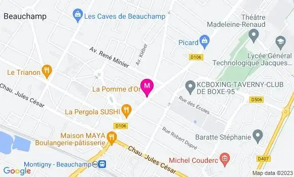 Localisation Restaurant  La Pomme d