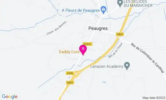 Localisation Pizzeria Daddy Cool