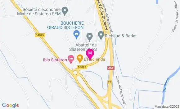 Localisation Restaurant  L