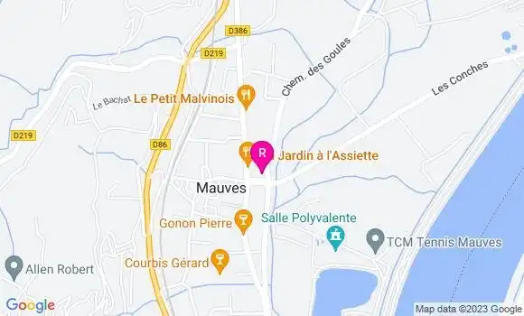 Localisation Brasserie Les Galets