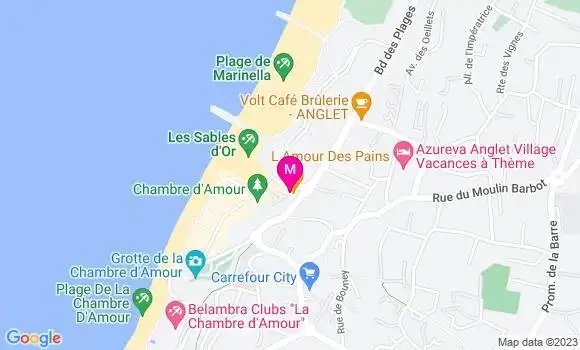 Localisation Restaurant  Le Bel Endroit Anglet