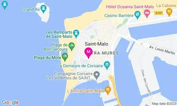 Localisation Restaurant  Deux Degrés Ouest