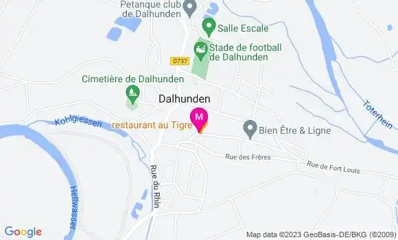 Localisation Restaurant  Au Tigre