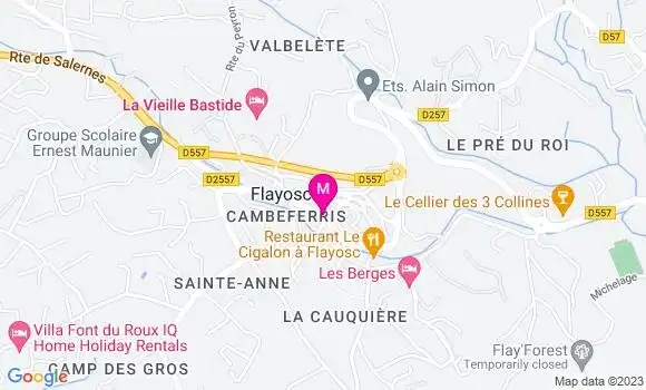 Localisation Restaurant  L