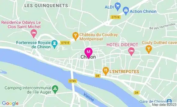 Localisation Restaurant Hôtel Le  Café des Arts