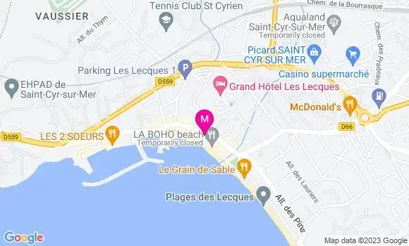 Localisation Restaurant  Chanteplage