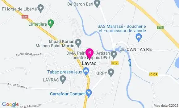Localisation Pizzeria Le Saint Louis du Catalan