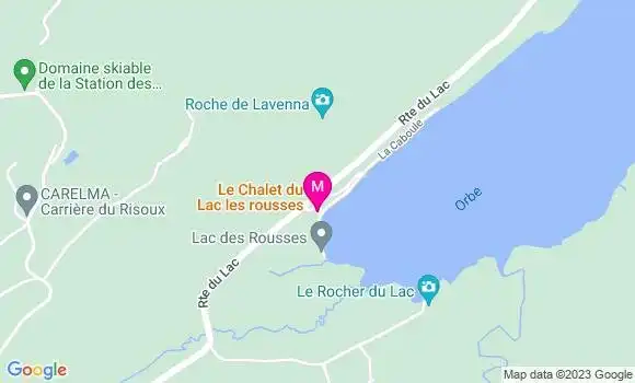Localisation Restaurant  Le Chalet du Lac