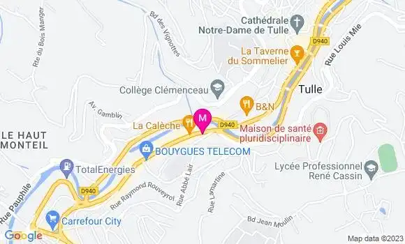 Localisation Restaurant  La Bibliothèque