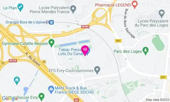 Localisation Restaurant  Le Canal