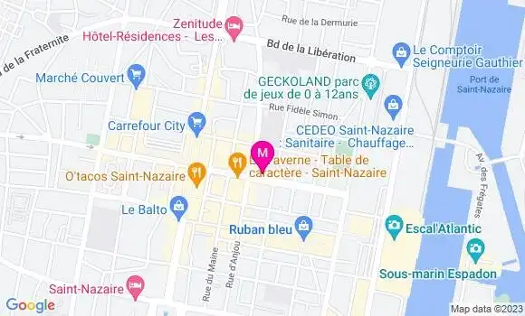 Localisation Crêperie La Musardière