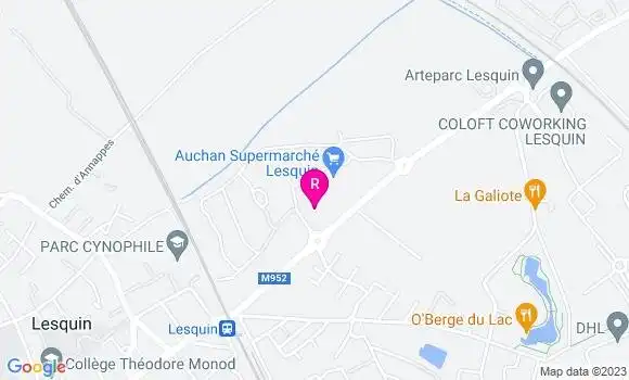 Localisation Restaurant  La Chaise au Plafond