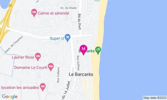 Localisation Restaurant  La Langouste qui Chante