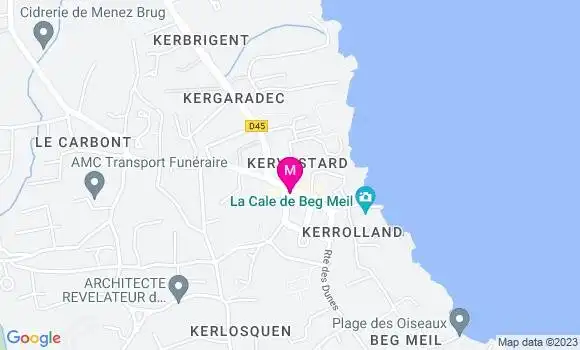 Localisation Crêperie de Kervastard