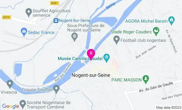 Localisation Café Brasserie le Bellevue
