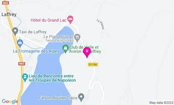 Localisation Restaurant  Le Piano du Lac