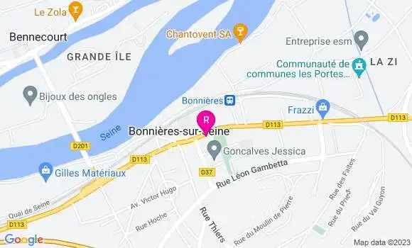 Localisation Brasserie Café de la Paix