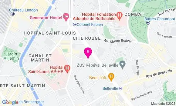 Localisation Restaurant  Au P