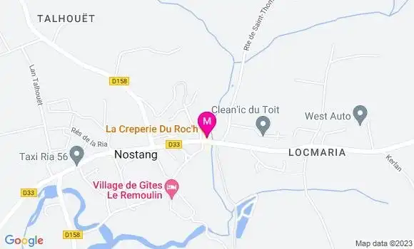 Localisation Crêperie La Creperie du Roc