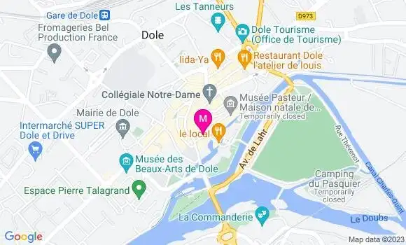 Localisation Restaurant  Le Clavelin