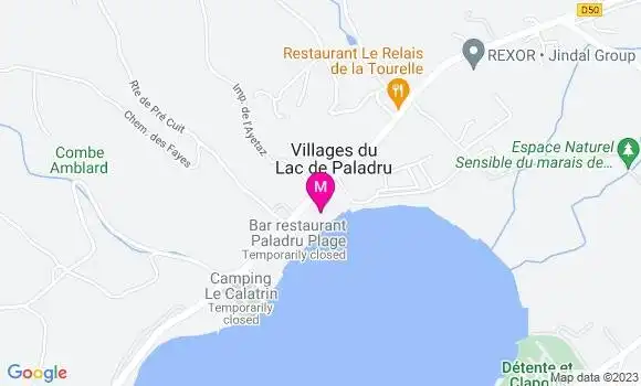 Localisation Restaurant  Paladru Plage