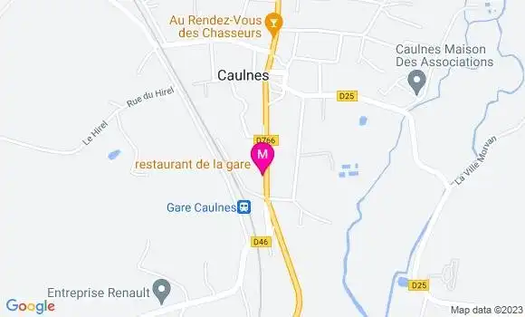 Localisation Restaurant de la Gare