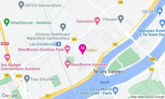 Localisation Restaurant Italien Gabin
