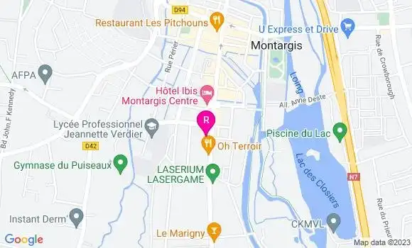 Localisation Restaurant  L
