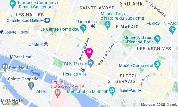 Localisation Restaurant  La Glacerie Paris